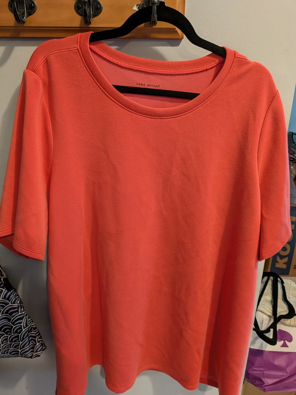 Lane Bryant Coral Short Sleeve Tee - Picture 1 of 4